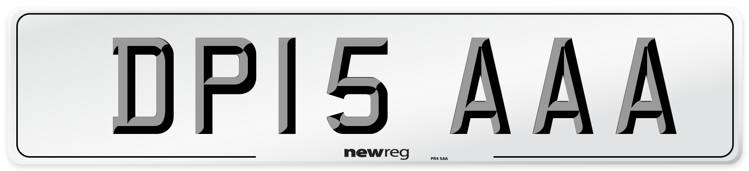 DP15 AAA Number Plate from New Reg